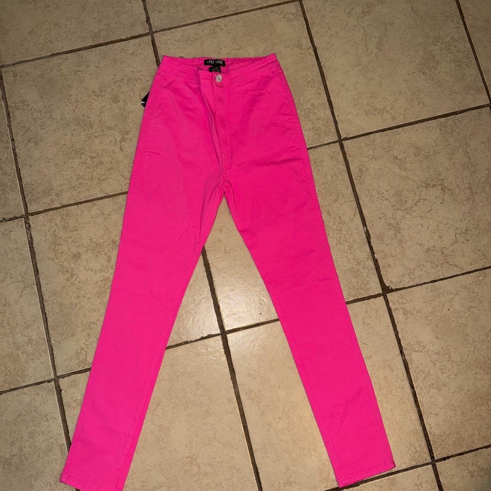 Vibrant Pink Skinny Pants